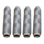 Nähmaschinen Nähgarn 200 m 4 x 50m Polyester 40/2 silbergrau (1004)