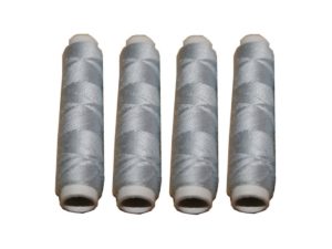 Nähmaschinen Nähgarn 200 m 4 x 50m Polyester 40/2 silbergrau (1004)