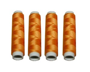 Nähmaschinen Nähgarn 200 m 4 x 50m Polyester 40/2 orange (1080)