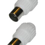 Koaxialstecker 9,5mm männlich 2 Stück (0000)