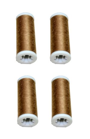 Nähmaschinen Nähgarn 400m 4 x 100m Polyester haselnuss braun (1037)
