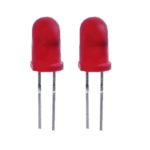 Blink LED 5mm rot selbstblinkend 100-300 mcd 60° 2 Stück (0012)