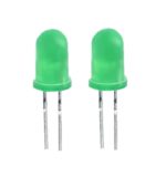 Blink LED 5mm grün selbstblinkend 5-32 mcd 2 Stück (0013)