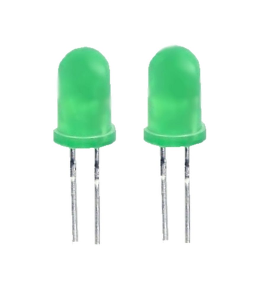 Blink LED 5mm grün selbstblinkend 5-32 mcd 60° 2 Stück (0013)
