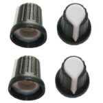 Drehknopf Geräteknopf Potiknopf 6mm weiß 4 Stück (0055)