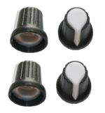 Drehknopf Geräteknopf Potiknopf 6mm weiß 4 Stück (0055)