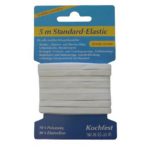 Gummilitze Gummiband Breit-Elastic 5m 6mm weiß (1011)