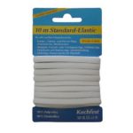 Gummilitze Gummiband Breit-Elastic 10m 6mm weiß (1013)