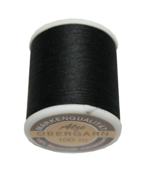 Nähmaschinen Obergarn Nähgarn 100m Baumwolle 50/3 schwarz (1001)