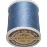 Nähmaschinen Obergarn Nähgarn 100m Baumwolle 50/3 blau (1019)