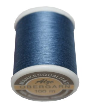 Nähmaschinen Obergarn Nähgarn 100m Baumwolle 50/3 blau stone (1025)