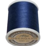 Nähmaschinen Obergarn Nähgarn 100m Baumwolle 50/3 blau dark stone (1027)