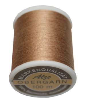 Nähmaschinen Obergarn Nähgarn 100m Baumwolle 50/3 beige braun (1036)