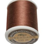 Nähmaschinen Obergarn Nähgarn 100m Baumwolle 50/3 braunnougat (1040)