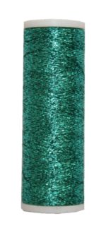 Metallic Stickgarn METALUX Beilauffaden 60 m türkis (0306)
