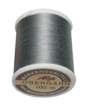 Nähmaschinen Obergarn Nähgarn 100m Baumwolle 50/3 hellgrau (1005)