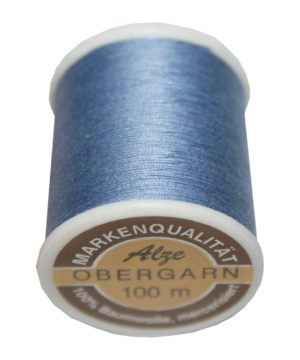 Nähmaschinen Obergarn Nähgarn 100m Baumwolle 50/3 blau (1019)