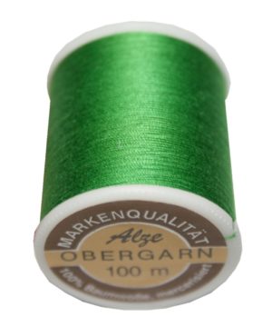 Nähmaschinen Obergarn Nähgarn 100m Baumwolle 50/3 grün kiwi (1051)