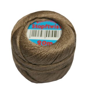 Stopftwist Stopfgarn Baumwolle 8-fach mercerisiert 20 m braun (0858)