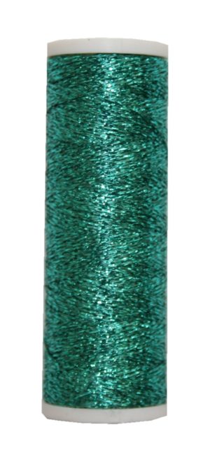 Metallic Stickgarn METALUX Beilauffaden 60 m türkis (0306)