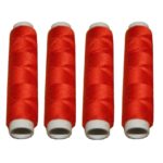 Nähmaschinen Nähgarn 200 m 4 x 50m Polyester 40/2 rot (1068)