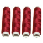 Nähmaschinen Nähgarn 200 m 4 x 50m Polyester boudeaux weinrot (1072)