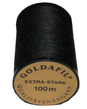Nähmaschinen Nähzwirn EXTRA-STARK 100% Polyester 16/3 schwarz 100m (1001)