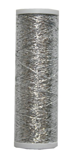 Metallic Stickgarn REXETA Beilauffaden 60m silber (1301)