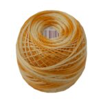 PERLOVKA Kreuzstichgarn Baumwolle Perlgarn 85m orange ombre (1215)