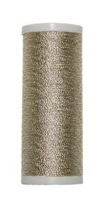 Nähmaschinen Nähgarn Glanz-Effektfaden gold 50 m (9949)