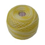 PERLOVKA Kreuzstichgarn Baumwolle Perlgarn 85m gelb ombre (1616)
