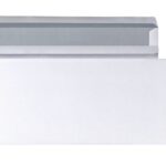 Briefumschlag Kompaktbriefhülle ohne Fenster 125x235mm 75g weiß 50 Stück (0319)