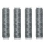 Nähmaschinen Nähgarn 200 m 4 x 50m Polyester 40/2 grau (1009)