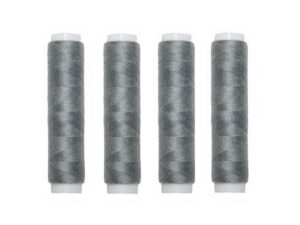 Nähmaschinen Nähgarn 200 m 4 x 50m Polyester 40/2 grau (1009)
