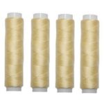 Nähmaschinen Nähgarn 200 m 4 x 50m Polyester hellgelb (1075)