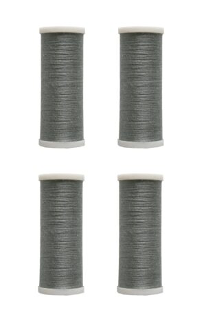 Nähmaschinen Nähgarn 400m 4 x 100m Polyester 40/2 grau (1007)
