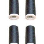 Nähmaschinen Nähgarn 400m 4 x 100m Polyester 40/2 grau schwarz (1012)