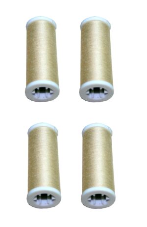 Nähmaschinen Nähgarn 400 m 4 x 100 m Polyester 40/2 hellbeige (1034)