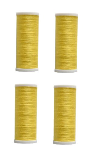 Nähmaschinen Nähgarn 400 m 4 x 100 m Polyester 40/2 gelb (1079)