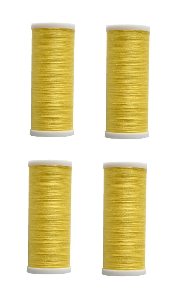 nahmaschinen-nahgarn-400-m-4-x-100-m-polyester-40-2-gelb-1079 Nähmaschinen Nähgarn 400 m 4 x 100 m Polyester 40/2 gelb (1079)
