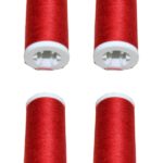 Nähmaschinen Nähgarn 400m 4 x 100m Polyester 40/2 rot (1082)