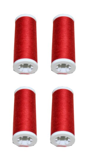 Nähmaschinen Nähgarn 400m 4 x 100m Polyester 40/2 rot (1082)