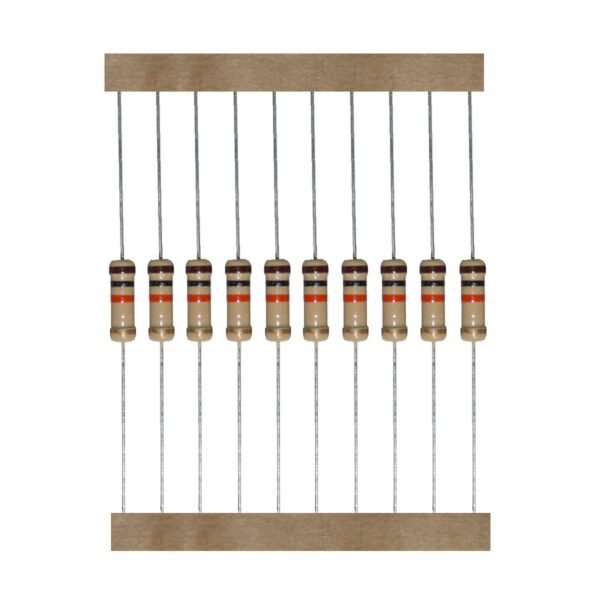 Kohleschicht Widerstand Resistor 10 kOhm 1W 5% 10 Stück (0048)