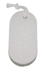 Bimsstein Massagestein Hornhautentfernung Fussmassage Fußpflege Oval Grau (0015)