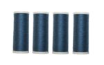 Nähmaschinen Nähgarn 400m 4 x 100m Polyester 40/2 blau (1021)