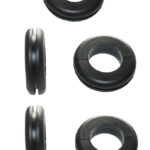 Durchgangstüllen Kabeldurchführung Kabeldurchlass 6mm schwarz 5 Stück (0154)