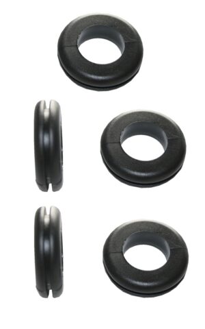 Durchgangstüllen Kabeldurchführung Kabeldurchlass 6mm schwarz 5 Stück (0154)