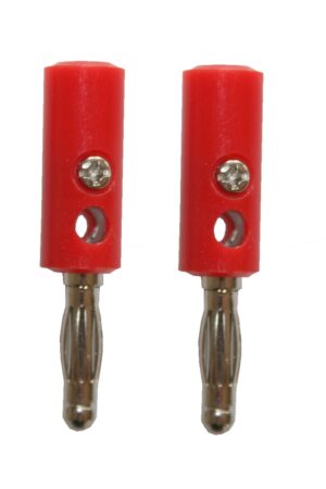 Bananenstecker Stecker 4 mm rot 2 Stück (0070)