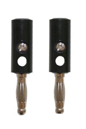 Bananenstecker Stecker 4 mm schwarz 2 Stück (0071)