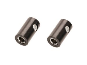Zwergkupplung HO-Kupplung ø 2,6 mm Schraubanschluss schwarz 2 Stück (0014)